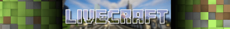 Livecraft banner Livecraft Minecraft server banner