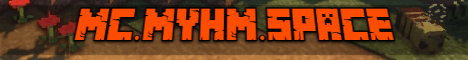 MYHM Space banner MYHM Space Minecraft server banner
