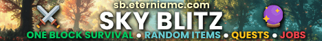 EterniaMC banner EterniaMC Minecraft server banner