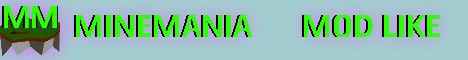 MineMania banner MineMania Minecraft server banner