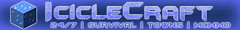 IcicleCraft banner IcicleCraft Minecraft server banner