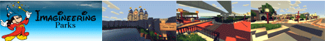 Imagineering Parks banner Imagineering Parks Minecraft server banner
