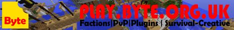 Byte banner Byte Minecraft server banner