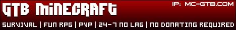 GTB Minecraft banner GTB Minecraft Minecraft server banner