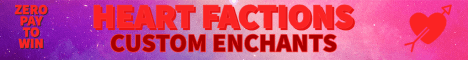 HEART Factions banner HEART Factions Minecraft server banner