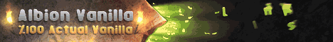 Albion Vanilla banner Albion Vanilla Minecraft server banner