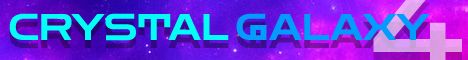 Crystal Galaxy banner Crystal Galaxy Minecraft server banner