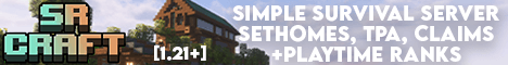 SR Craft banner SR Craft Minecraft server banner