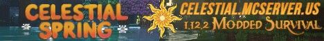 Celestial Spring banner Celestial Spring Minecraft server banner