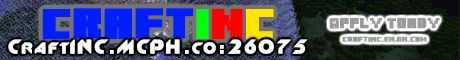 CraftINC banner CraftINC Minecraft server banner