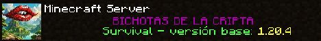 Bichotas de la cripta. banner Bichotas de la cripta. Minecraft server banner