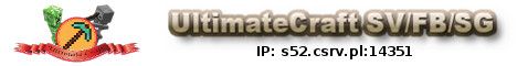 UltimateCraft banner UltimateCraft Minecraft server banner