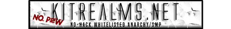 Kitrealms banner Kitrealms Minecraft server banner