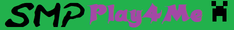 Play4Me banner Play4Me Minecraft server banner