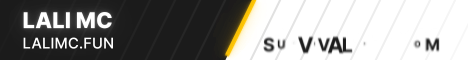 Lali MC banner Lali MC Minecraft server banner