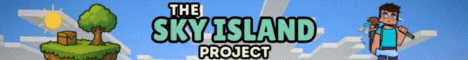 The Sky Island Project banner The Sky Island Project Minecraft server banner