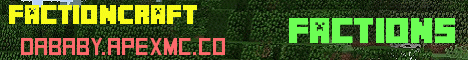 FactionCraft banner FactionCraft Minecraft server banner