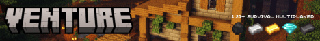 VentureMC banner VentureMC Minecraft server banner