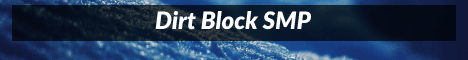 Dirt Block SMP banner Dirt Block SMP Minecraft server banner