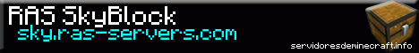 RAS SkyBlock banner RAS SkyBlock Minecraft server banner