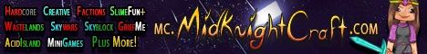 MidKnightCraft banner MidKnightCraft Minecraft server banner