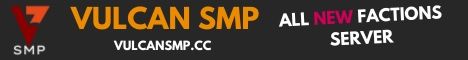 Vulcan SMP banner Vulcan SMP Minecraft server banner