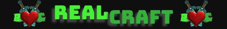 RealCraft banner RealCraft Minecraft server banner