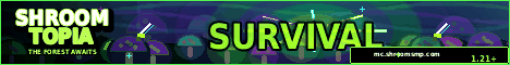 ShroomTopia banner ShroomTopia Minecraft server banner
