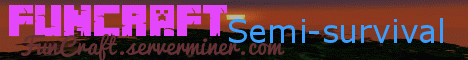 FunCraft banner FunCraft Minecraft server banner