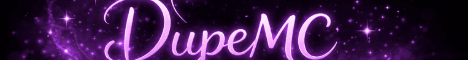 DupeMC banner DupeMC Minecraft server banner