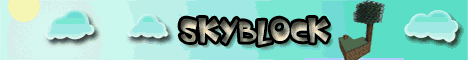 Original Sky Block banner Original Sky Block Minecraft server banner