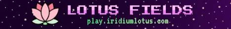Lotus Fields banner Lotus Fields Minecraft server banner