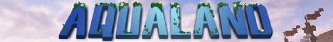 AQUALAND banner AQUALAND Minecraft server banner