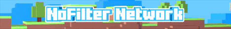NoFilterNetwork banner NoFilterNetwork Minecraft server banner