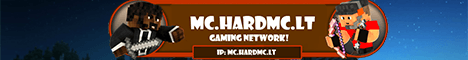 HardMC.LT Gaming network banner HardMC.LT Gaming network Minecraft server banner