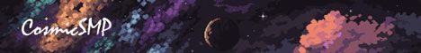 CosmicSMP banner CosmicSMP Minecraft server banner