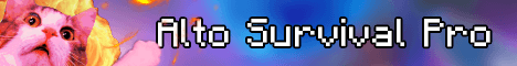 Alto Survival Pro banner Alto Survival Pro Minecraft server banner