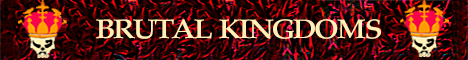 Brutal Kingdoms banner Brutal Kingdoms Minecraft server banner