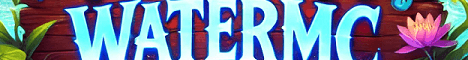 WaterMC banner WaterMC Minecraft server banner