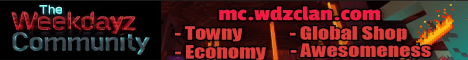 Weekdayz Community banner Weekdayz Community Minecraft server banner