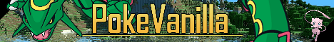 PokeVanilla banner PokeVanilla Minecraft server banner
