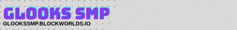 Glooks SMP banner Glooks SMP Minecraft server banner