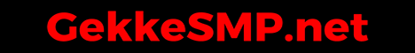 Gekke SMP banner Gekke SMP Minecraft server banner