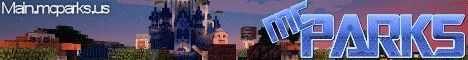 MCParks banner MCParks Minecraft server banner