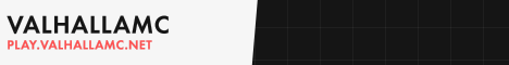 ValhallaMC banner ValhallaMC Minecraft server banner