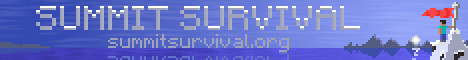 Summit Survival banner Summit Survival Minecraft server banner