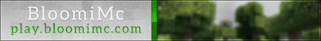 BloomiMC banner BloomiMC Minecraft server banner