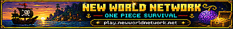 New World Network banner New World Network Minecraft server banner