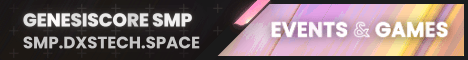GenesisCore SMP banner GenesisCore SMP Minecraft server banner