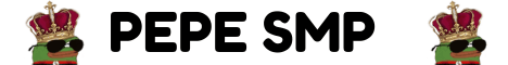 Pepe SMP banner Pepe SMP Minecraft server banner